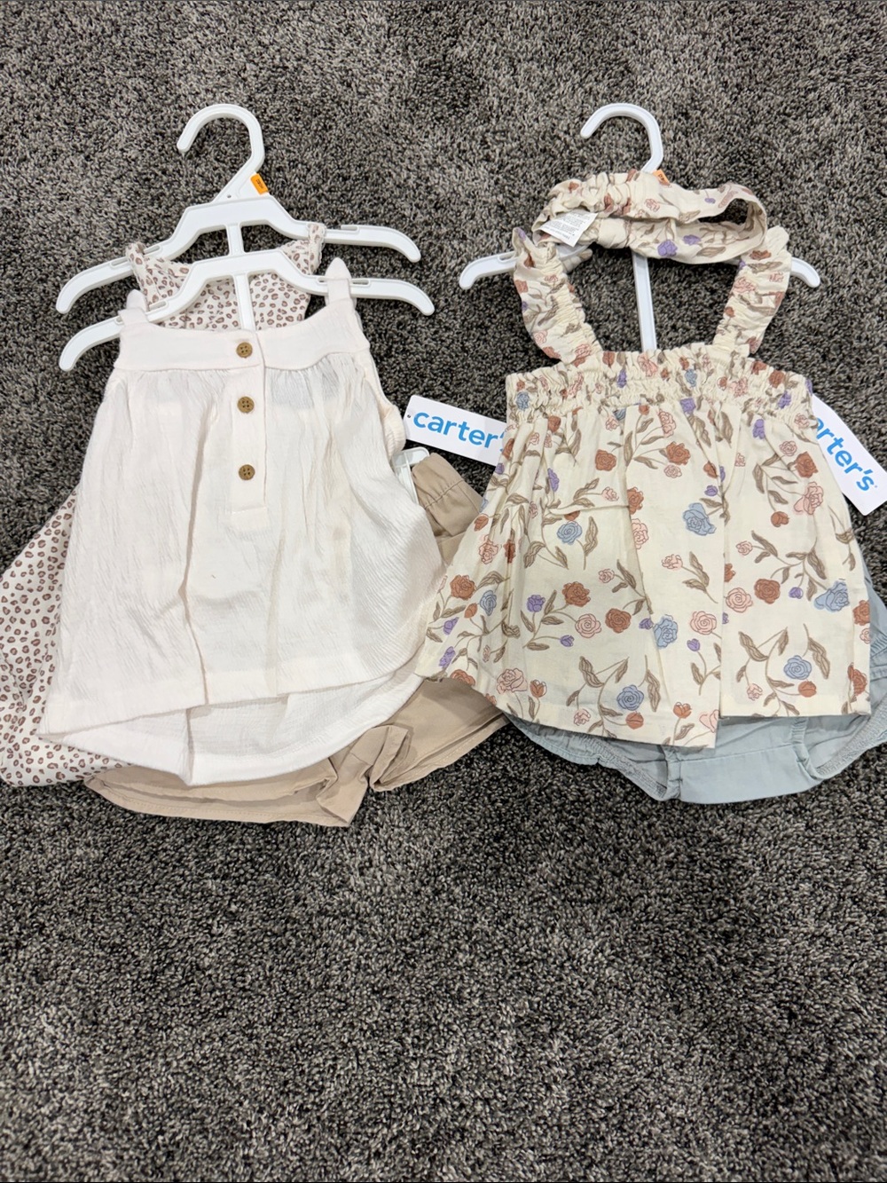 Set of 2 NWT carters size 12 month outfits.